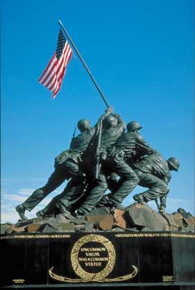 U.S. Marine Memorial in Arlington National Cemetery